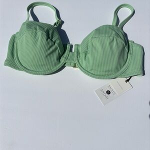 Shade & Shore Green T-Shirt Bra with Underwire